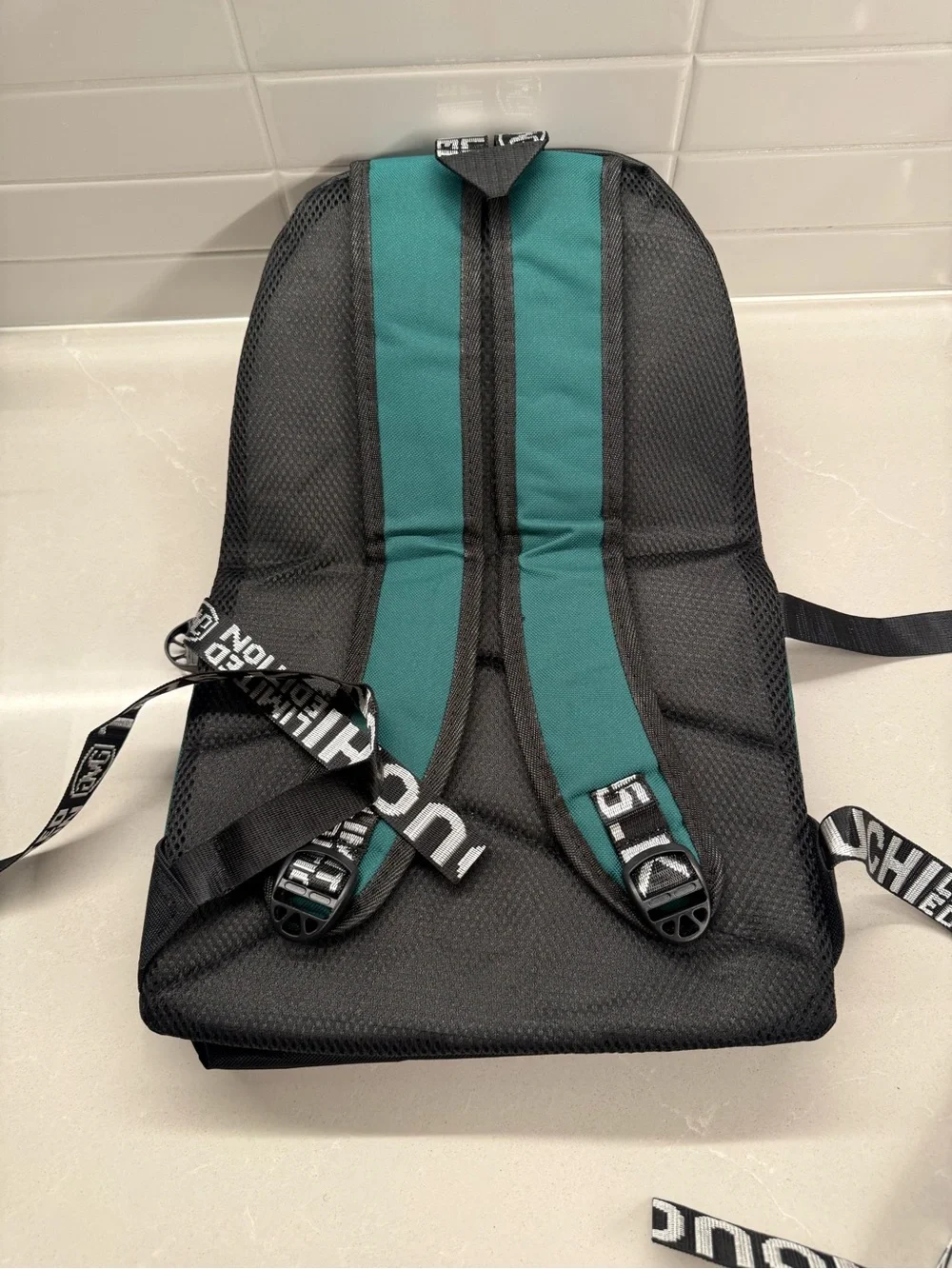 Black & Teal Pikachu Graphic Backpack - Men